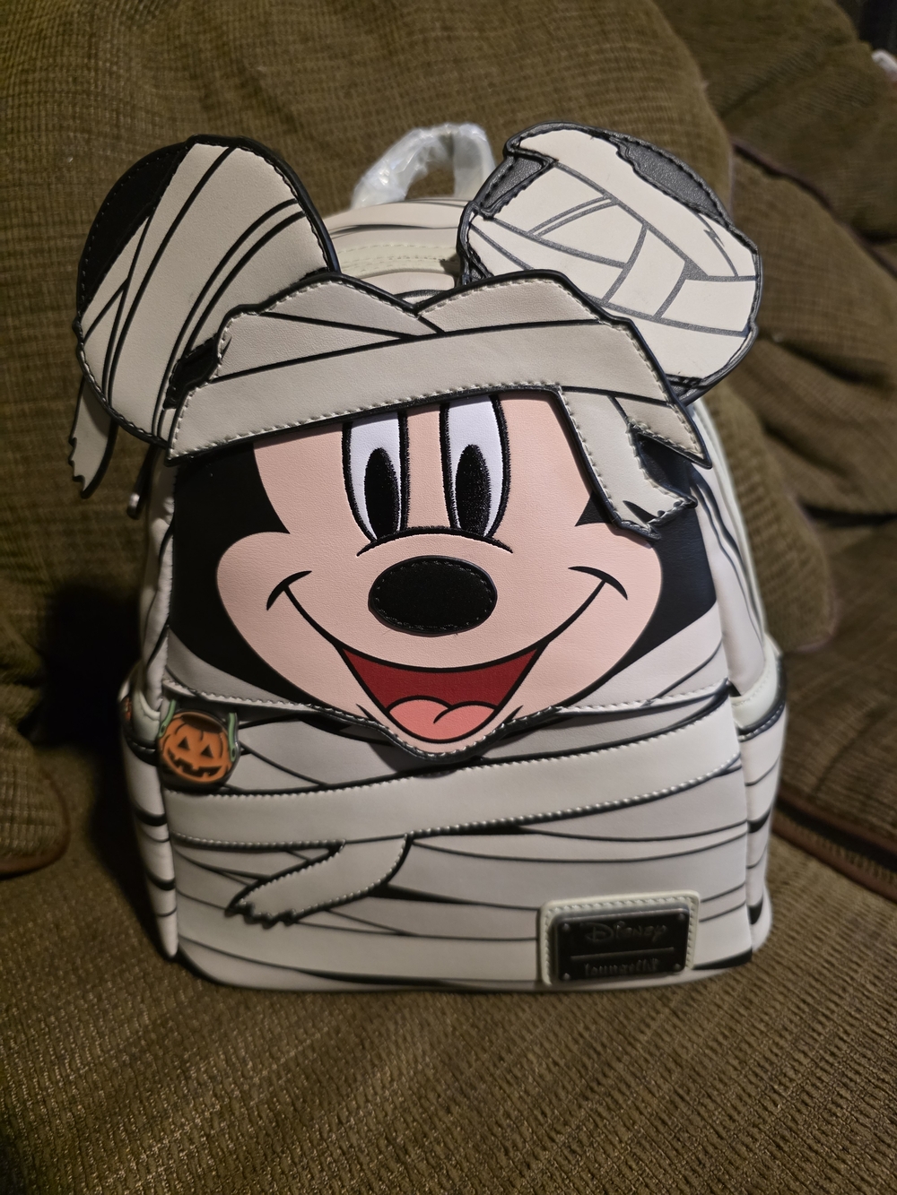 NEW LOUNGEFLY Disney Mickey Mummy Glow-in-the-dark Backpack - Picture 7 of 9